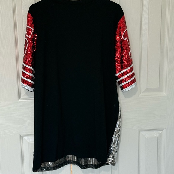 Chiefs Silver and Red Sequin Number 15 Dress NWT - Picture 3 of 6